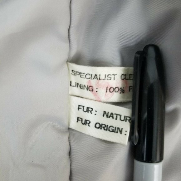 Saga Fox Finland Blue Fox Fur Womens Coat Jacket - Picture 7 of 8